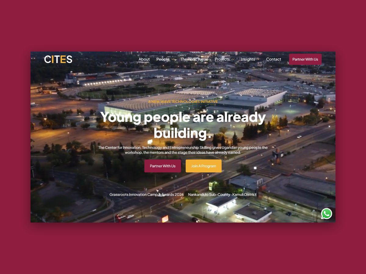 Center for Innovation, Technology and Entrepreneurship Skilling website project by Kennedy Akora