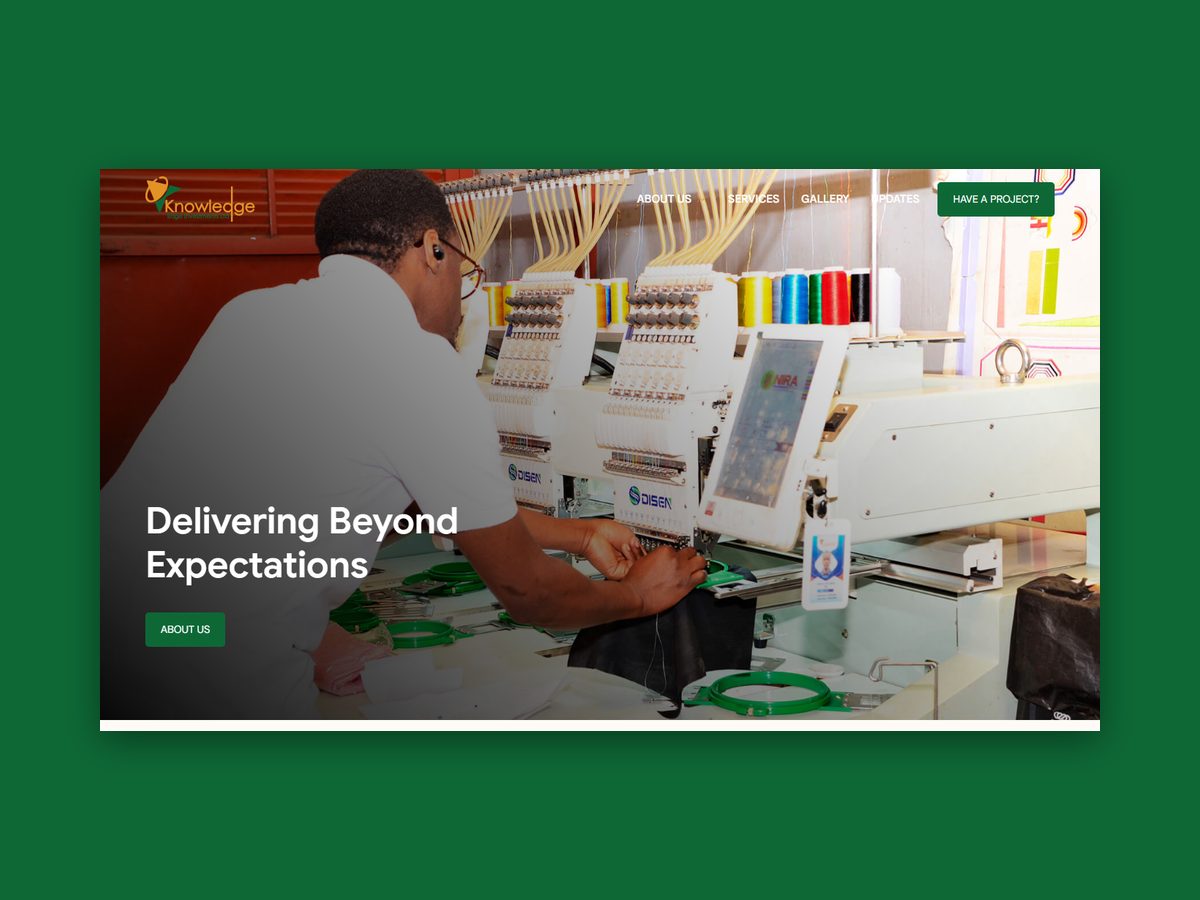 Knowledge Edge Investments website project by Kennedy Akora