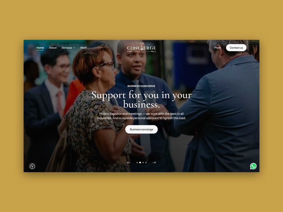The Concierge website project by Kennedy Akora